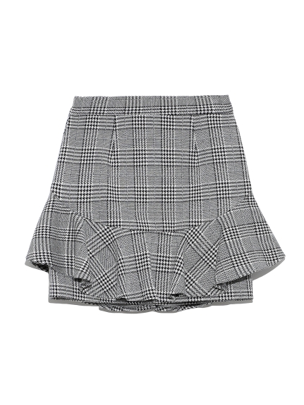 ストレッチフリルミニスカート