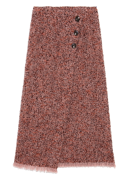 ロービングヘリンボーンスカート