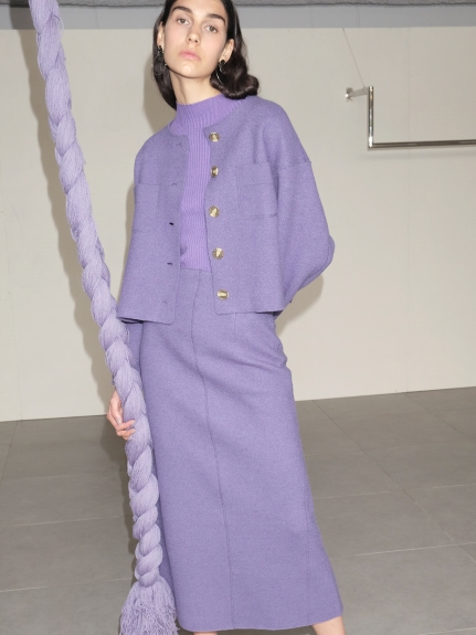 ボイルドウールナロースカート